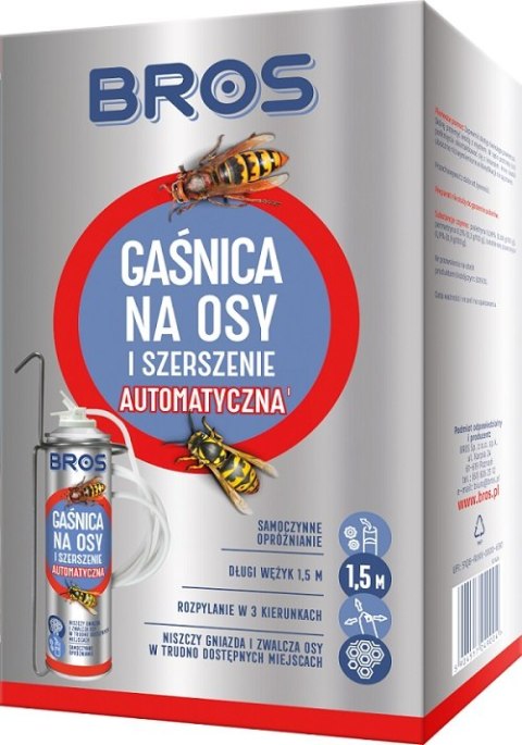 GAŚNICA NA OSY I SZERSZENIE AUTOMATYCZNA 400ML GAŚNICA NA OSY I SZERSZENIE AUTOMATYCZNA 400ML