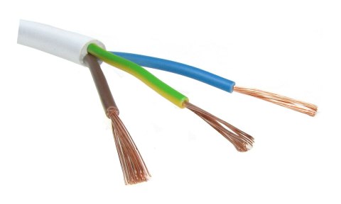 PRZEWÓD MIESZKANIOWY H03VV-F OMY 3X1,0 BIAŁY 300V PRZEWÓD MIESZKANIOWY H03VV-F OMY 3X1,0 BIAŁY 300V