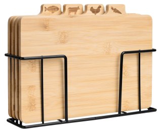 DESKA DO KROJENIA BAMBUSOWA SKARA ZESTAW 4 SZTUK