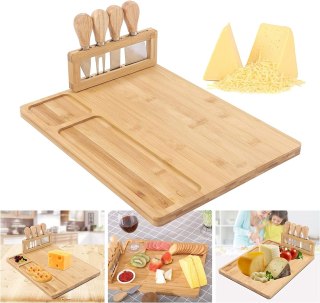 DESKA DO SERÓW I PRZEKĄSEK SALERS ZE SZTUĆCAMI