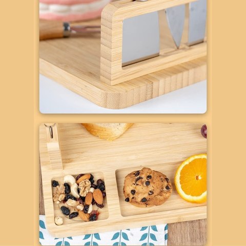 DESKA DO SERÓW I PRZEKĄSEK SALERS ZE SZTUĆCAMI