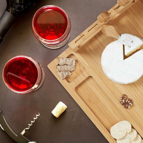 DESKA DO SERÓW I PRZEKĄSEK SALERS ZE SZTUĆCAMI