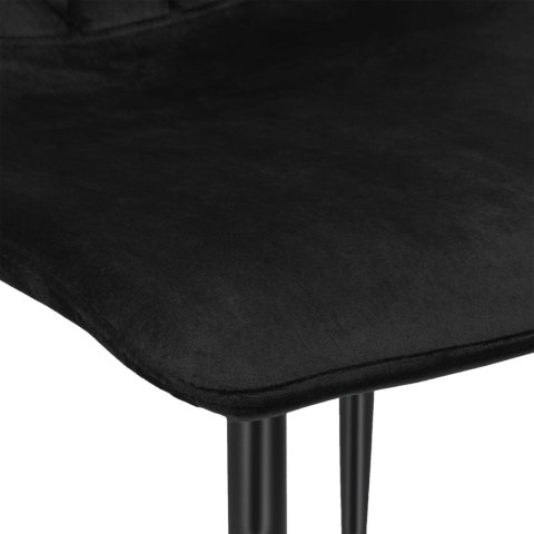 KRZESŁO TAPICEROWANE DEXTER VELVET CZARNY
