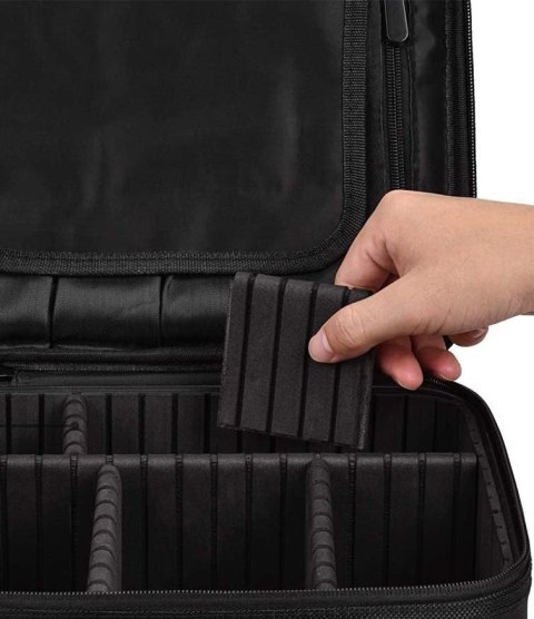 KUFEREK KOSMETYCZKA ORGANIZER NA KOSMETYKI POLVERE CZARNY