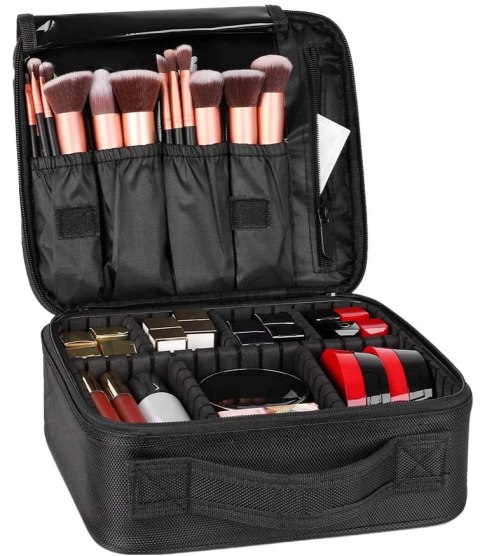 KUFEREK KOSMETYCZKA ORGANIZER NA KOSMETYKI POLVERE CZARNY