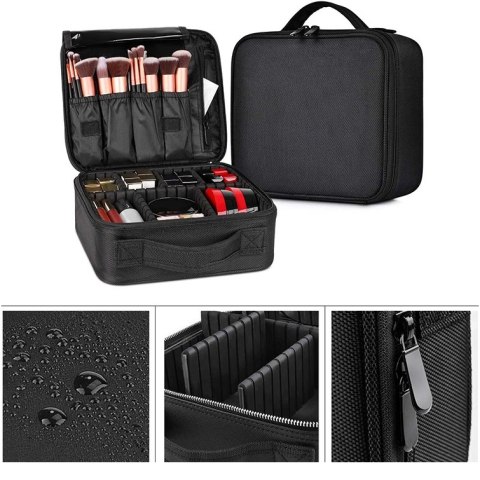 KUFEREK KOSMETYCZKA ORGANIZER NA KOSMETYKI POLVERE CZARNY