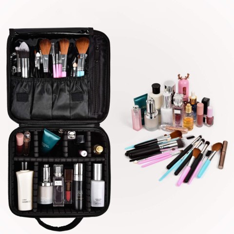 KUFEREK KOSMETYCZKA ORGANIZER NA KOSMETYKI POLVERE CZARNY