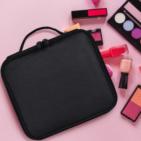 KUFEREK KOSMETYCZKA ORGANIZER NA KOSMETYKI POLVERE CZARNY