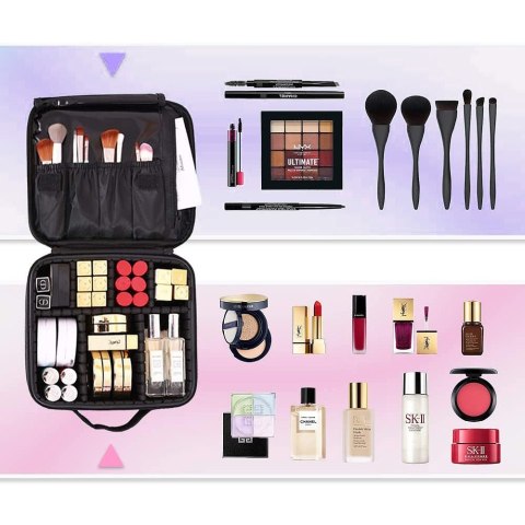 KUFEREK KOSMETYCZKA ORGANIZER NA KOSMETYKI POLVERE CZARNY