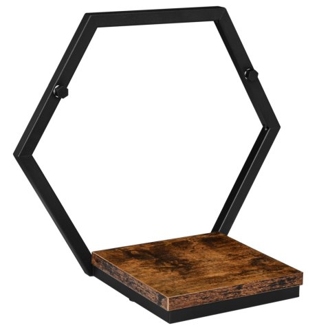 KWIETNIK METALOWY PÓŁKA CZARNA HONUNG RUSTIC LOFT