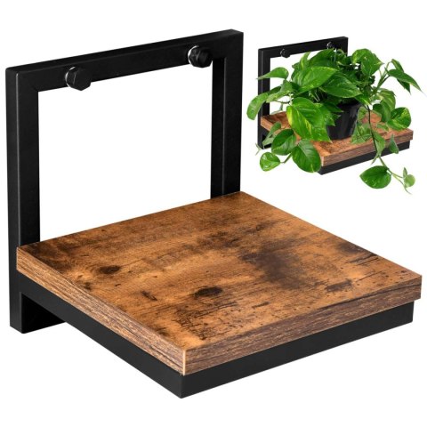 KWIETNIK METALOWY ŚCIENNY CZARNY TORGET RUSTIC LOFT