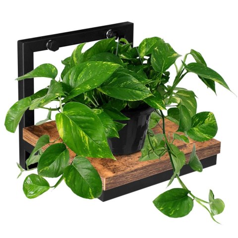 KWIETNIK METALOWY ŚCIENNY CZARNY TORGET RUSTIC LOFT