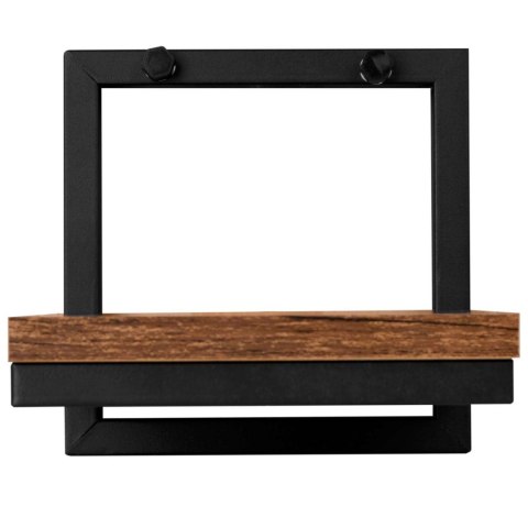 KWIETNIK METALOWY ŚCIENNY CZARNY TORGET RUSTIC LOFT