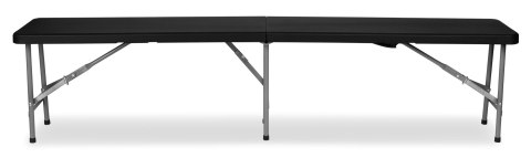 ŁAWKA CATERINGOWA SKŁADANA 180 CM CZARNA