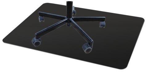 MATA OCHRONNA POD FOTEL 120X90 CM 0,5 MM CZARNA