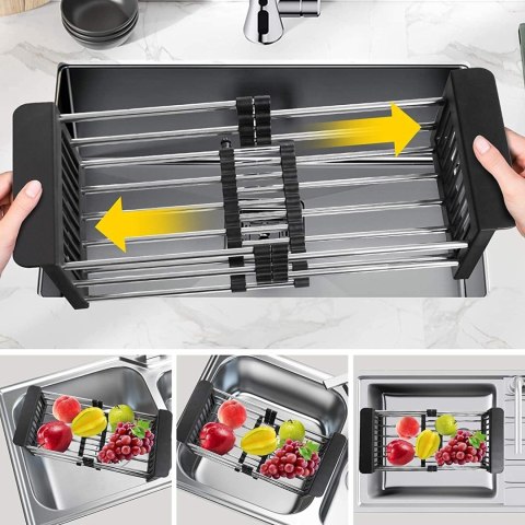 OCIEKACZ KOSZYK NA ZLEW ORDOS CZARNY