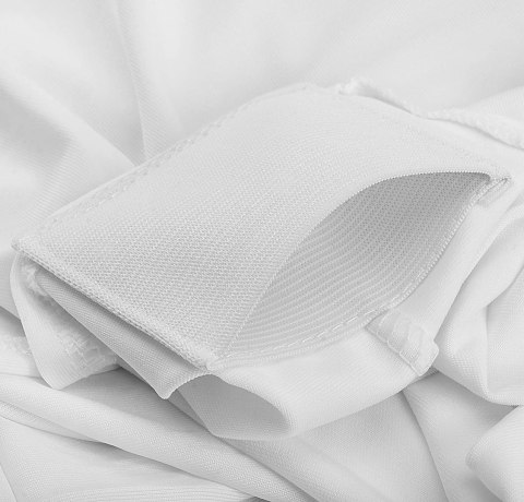 POKROWIEC NA STOLIK KOKTAJLOWY BIAŁY 80 CM