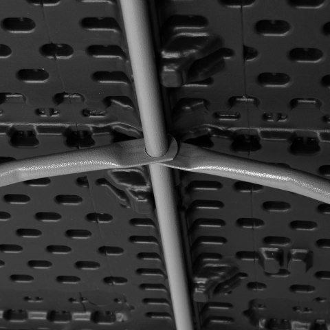 STÓŁ CATERINGOWY FETA SKŁADANY W WALIZKĘ 180 CM CZARNY