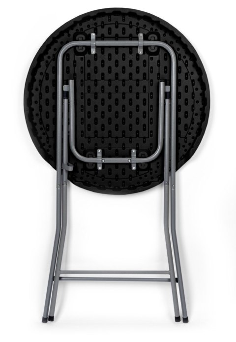 STOLIK CATERINGOWY SKŁADANY GALA 80 CM CZARNY