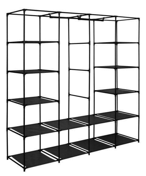 SZAFA TEKSTYLNA Z PÓŁKAMI OLENA CZARNA