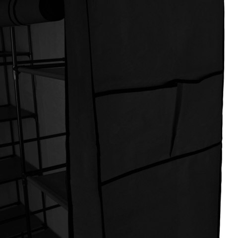 SZAFA TEKSTYLNA Z PÓŁKAMI OLENA CZARNA