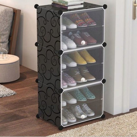 SZAFKA MODUŁOWA NA BUTY PETRA CZARNA