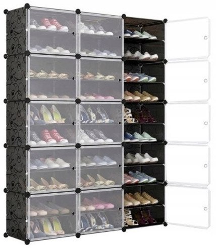 SZAFKA MODUŁOWA NA BUTY PETRA CZARNA