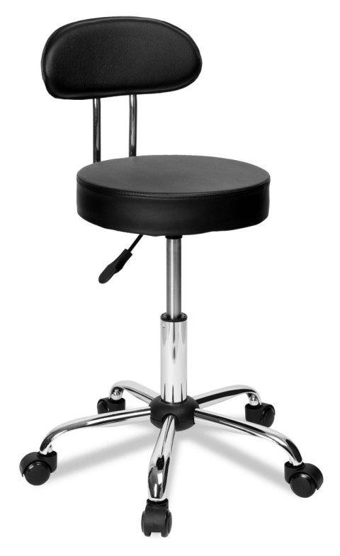 TABORET FRYZJERSKI KOSMETYCZNY GAMMA CZARNY