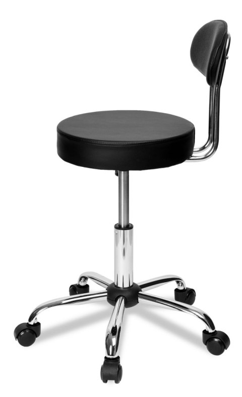 TABORET FRYZJERSKI KOSMETYCZNY GAMMA CZARNY