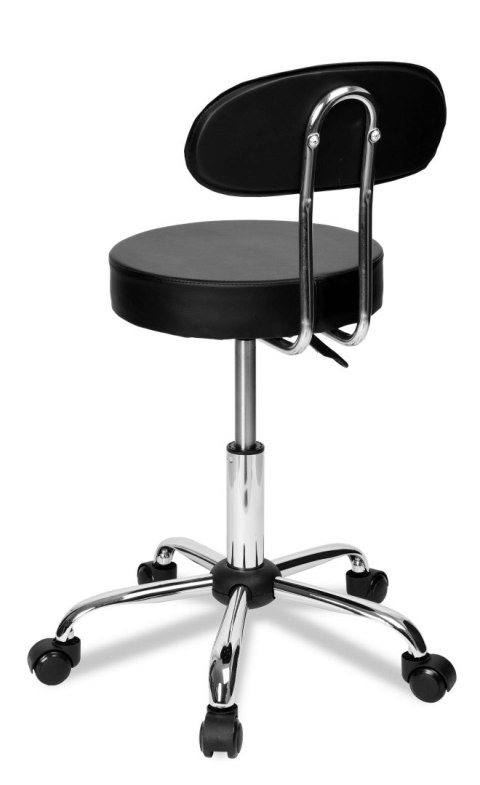 TABORET FRYZJERSKI KOSMETYCZNY GAMMA CZARNY