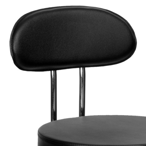 TABORET FRYZJERSKI KOSMETYCZNY GAMMA CZARNY