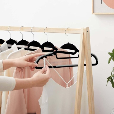 WIESZAK FLEXI KOMPLET 10 SZTUK CZARNOSZARY