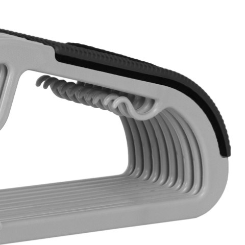 WIESZAK FLEXI KOMPLET 10 SZTUK SZAROCZARNY