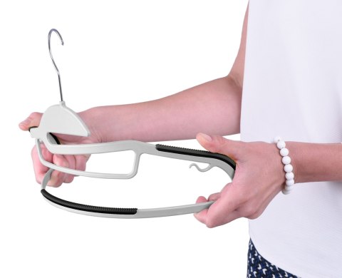 WIESZAK FLEXI KOMPLET 10 SZTUK SZAROCZARNY