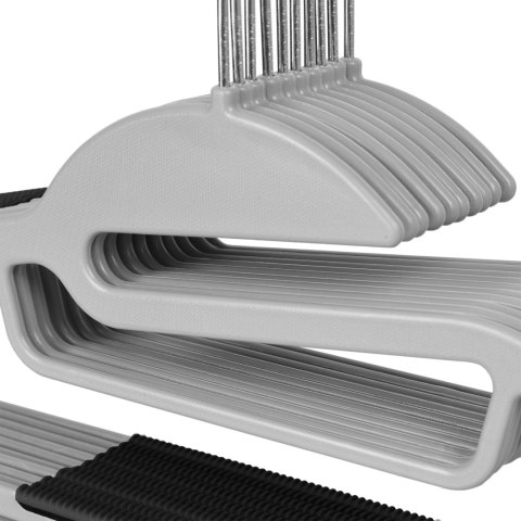 WIESZAK FLEXI KOMPLET 20 SZTUK SZAROCZARNY