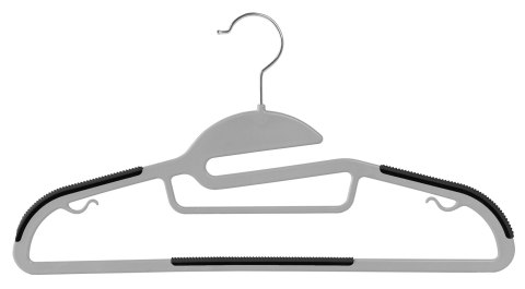 WIESZAK FLEXI KOMPLET 20 SZTUK SZAROCZARNY