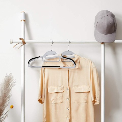 WIESZAK FLEXI KOMPLET 20 SZTUK SZAROCZARNY