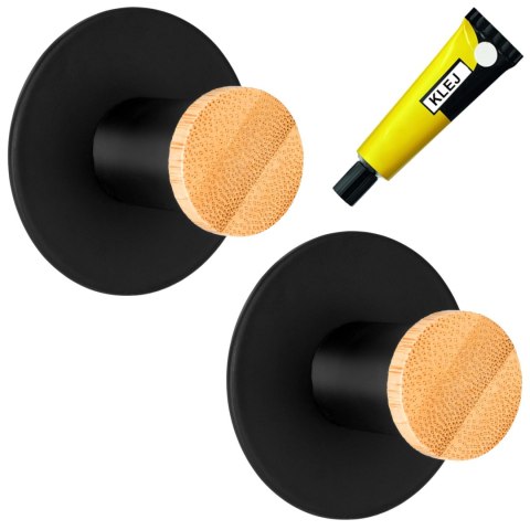 WIESZAK NA RĘCZNIKI LOFTOWY KOVIR CZARNY 2 SZTUKI