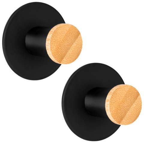 WIESZAK NA RĘCZNIKI LOFTOWY KOVIR CZARNY 2 SZTUKI