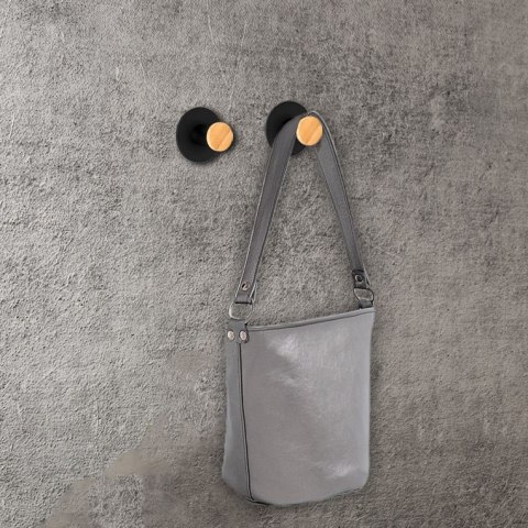 WIESZAK NA RĘCZNIKI LOFTOWY KOVIR CZARNY 2 SZTUKI