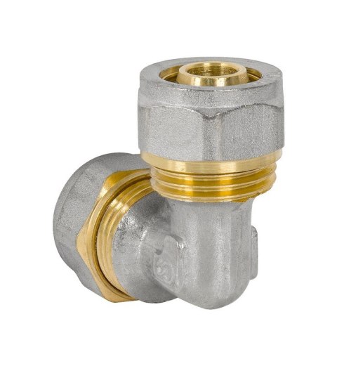 KOLANO PEX-AL-PEX CHROM 25*20 PODWÓJNE KOLANO PEX-AL-PEX CHROM 25*20 PODWÓJNE