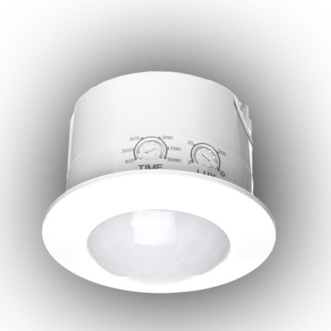 CZUJNIK RUCHU PIR BIAŁY 360 ST. 1200W 6 METRÓW IP20 CZUJNIK RUCHU PIR BIAŁY 360 ST. 1200W 6 METRÓW IP20