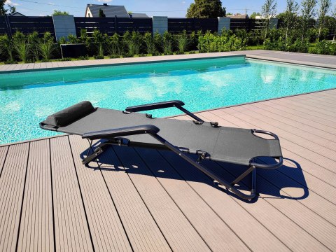 FOTEL LEŻAK LEON GRAFIT