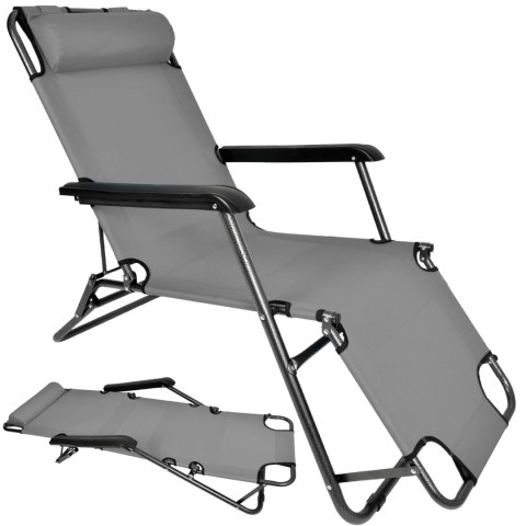 FOTEL LEŻAK LEON GRAFIT