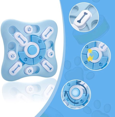 GRA PUZZLE ZABAWKA DLA PSA KOTA PONGO NIEBIESKI