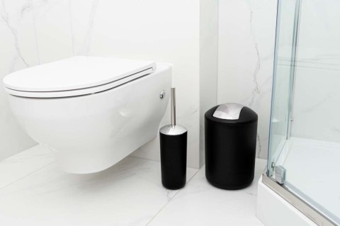 KOMPLET 6 AKCESORIÓW ŁAZIENKOWYCH FLORES CZARNY