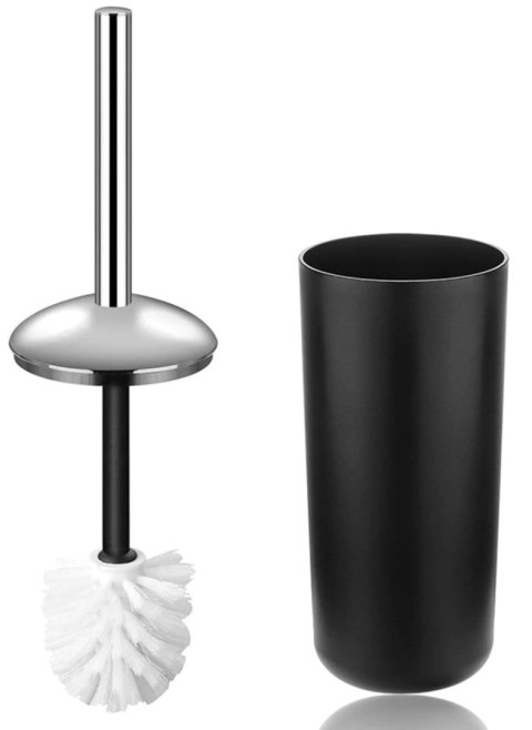 KOMPLET 6 AKCESORIÓW ŁAZIENKOWYCH FLORES CZARNY