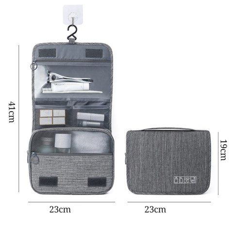 KOSMETYCZKA PODRÓŻNA ARDA MĘSKA SZARA