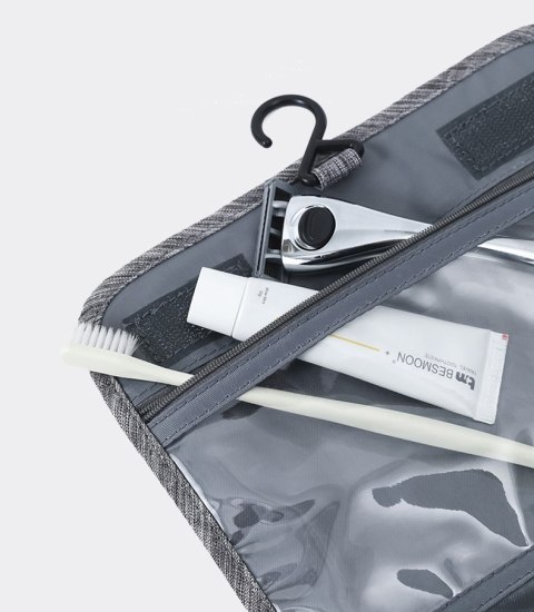 KOSMETYCZKA PODRÓŻNA ARDA MĘSKA SZARA