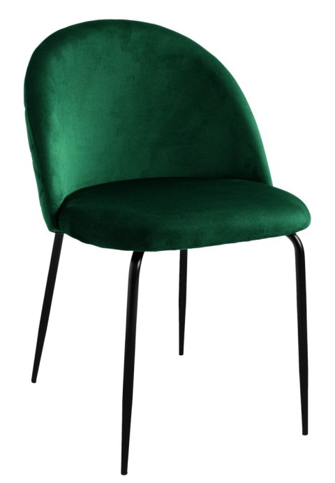 KRZESŁO WELUROWE FARGO VELVET CIEMNOZIELONE KRZESŁO WELUROWE FARGO VELVET CIEMNOZIELONE